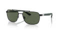 Ray-Ban RB3701 Black / Dark Green (002/71) Sunglasses - Color Image