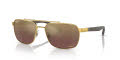 Ray-Ban RB3701 Arista Gold/Purple/Gold (001/6B) Sunglasses - Color Image