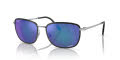 Ray-Ban RB3705 Black On Silver-Grey (91444L) Sunglasses - Color Image