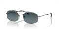 Ray-Ban RB3719 Gunmetal/Dark Blue (004/S3) Sunglasses - Color Image