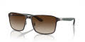 Ray-Ban RB3721 Brown On Gunmetal - Brown Lens (188/13) Sunglasses - Color Image