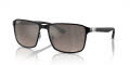 Ray-Ban RB3721 Black On Black / Grey (186/5J) Sunglasses - Color Image