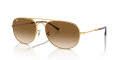 Ray-Ban RB3735 Gold / Clear & Brown (001/51) Sunglasses - Color Image