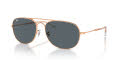 Ray-Ban RB3735 Rose Gold / Blue (9202R5) Sunglasses - Color Image