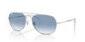 Ray-Ban RB3735 Silver/Clear & Blue (003/3F) Sunglasses - Color Image