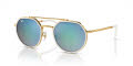 Ray-Ban RB3765 Gold - Blue Lens (001/4O) Sunglasses - Color Image