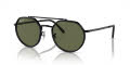 Ray-Ban RB3765 Black/Green (002/58) Sunglasses - Color Image