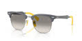 Ray-Ban RB3807M Brushed-Blue-On-Silver/Clear-Gradient-Grey (F11232) Sunglasses - Color Image