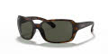 Ray-Ban RB4068 Matte Havana / Polarized Green Lens (894/58) Sunglasses - Color Image