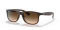 Ray-Ban RB4202 - Andy Matte Brown / Brown Gradient Lens (607313) Sunglasses - Color Image