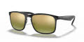 Ray-Ban RB4264 Shiny Grey / Green Polarized Mirror Gold Lens (876/6O) Sunglasses - Color Image