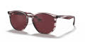 Ray-Ban RB4306 Striped Bordeaux Havana / Dark Violet (643175) Sunglasses - Color Image
