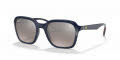 Ray-Ban RB4343M Scuderia Ferrari Collection Blue / Grey Mirror Grey Gradient Polarized Chromance Lens (F6065J) Sunglasses - Color Image