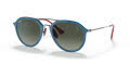 Ray-Ban RB4369M - Scuderia Ferrari Collection Blue/Grey Gradient (F66971) Sunglasses - Color Image