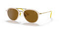 Ray-Ban RB4369M - Scuderia Ferrari Collection White/B-15 Brown (F67033) Sunglasses - Color Image