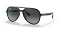 Ray-Ban RB4376 Black / Grey Gradient Lens (601/8G) Sunglasses - Color Image