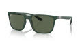 Ray-Ban RB4385 Matte Green / Dark Green Lens (665771) Sunglasses - Color Image