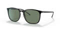 Ray-Ban RB4387F - Alternate Fit Black / Green Lens (901/71) Sunglasses - Color Image