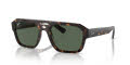 Ray-Ban RB4397 Corrigan Bio-Based Havana/Dark Green (135971) Sunglasses - Color Image