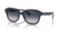 Ray-Ban RB4398F Opal Dark Blue/Blue (667678) Sunglasses - Color Image