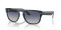 Ray-Ban RB4407 Blue & Grey & Transparent Light Brown/Grey/Blue (67304L) Sunglasses - Color Image