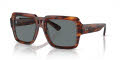 Ray-Ban RB4408 Striped Havana/Dark Blue (139880) Sunglasses - Color Image