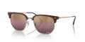 Ray-Ban RB4416 - New Clubmaster Bordeaux On Rose Gold/Gold/Red (6654G9) Sunglasses - Color Image