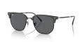 Ray-Ban RB4416 - New Clubmaster Grey On Black / Dark Grey (6653B1) Sunglasses - Color Image