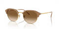 Ray-Ban RB4429 Beige On Gold - Light Brown Lens (672151) Sunglasses - Color Image