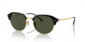 Ray-Ban RB4429 Black On Gold - Green Lens (601/31) Sunglasses - Color Image