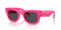Ray-Ban RB4940 - WAYFARER PUFFER Fucsia/Ultra Black (683287) Sunglasses - Color Image