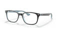 Ray-Ban RB5375 Top Havana On Light Blue (5883) Eyeglasses - Color Image