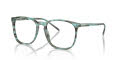 Ray-Ban RB5387 Striped Green (8362) Eyeglasses - Color Image