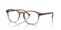 Ray-Ban RB5417 Optics Striped Brown & Red (8251) Eyeglasses - Color Image