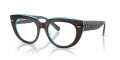 Ray-Ban RB5586 Brown-On-Transparent-Blue (8366) Eyeglasses - Color Image