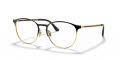 Ray-Ban RB6375 Gold Top In Black (2890) Eyeglasses - Color Image