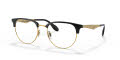 Ray-Ban RB6396 Black-Gold (5784) Eyeglasses - Color Image