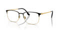 Ray-Ban RB6494 Optics Black On Gold (2991) Eyeglasses - Color Image