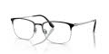 Ray-Ban RB6494 Optics Black On Silver (2861) Eyeglasses - Color Image