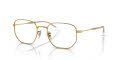 Ray-Ban RB6496 Optics Gold (2500) Eyeglasses - Color Image