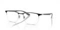 Ray-Ban RB6513 Black On Silver (3163) Eyeglasses - Color Image
