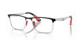 Ray-Ban RB6516M - Scuderia Ferrari Collection Black On Silver (F060) Eyeglasses - Color Image