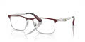 Ray-Ban RB6516M - Scuderia Ferrari Collection Dark Red On Silver (F090) Eyeglasses - Color Image