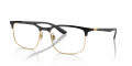 Ray-Ban RB6518 Black On Gold (2890) Eyeglasses - Color Image