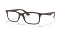 Ray-Ban RB7047 Matte Trasp Brown (5451) Eyeglasses - Color Image