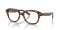 Ray-Ban RB7215F Striped Havana (2144) Eyeglasses - Color Image