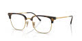 Ray-Ban RB7216 - New Clubmaster Optics Havana On Gold (2012) Eyeglasses - Color Image
