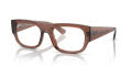 Ray-Ban RB7218 Kristin Optics Bio-Based Transparent Brown (8261) Eyeglasses - Color Image
