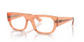 Ray-Ban RB7218 Kristin Optics Bio-Based Transparent Orange (8264) Eyeglasses - Color Image