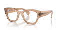 Ray-Ban RB7681V Transparent Light Brown (8353) Eyeglasses - Color Image